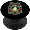 Celestial Anomaly UFO Space Art Visitazione dello spazio del fascio del trattore UFO dell'anomalia celeste PopSockets PopGrip Adesivo
