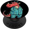 Dragon Pajama Outfit Fantastico costume da drago in pigiama per ragazzi e ragazze PopSockets PopGrip Adesivo