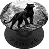 Artistic Wilderness Pantera orgogliosa disegnata in natura PopSockets PopGrip Adesivo
