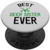 Cute Deer Family Apparel La migliore sorella dei cervi di sempre PopSockets PopGrip Adesivo