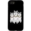 Cool 3 Hip Hop Trio Street Gold Chain Fu Custodia per iPhone SE (2020) / 7/8 Shiba Inu Dog Rap Old School Retro Streetwear 80s 90s Tre