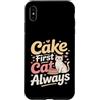 Funny Cat Lover Cake First Cat Always Custodia per iPhone XS Max Cake First Cat è sempre carino, compleanno, amante dei gatti