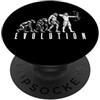 Grandio Design Archery Archer Bow And Ar Tiro con l'arco Arciere Man Evolution Funny Compound Bow Hunter PopSockets PopGrip Adesivo