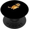Floating Feline Kitty Studio Divertente gatto astronauta casco galleggiante nello spazio cosmico profondo PopSockets PopGrip Adesivo