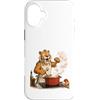 Timowo Studio Custodia per iPhone 16 Plus Tigre Dai Denti A Sciabola In Cucina
