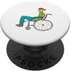 Mark Ewbie Designs Utente divertente Speedy sedia a rotelle PopSockets PopGrip Adesivo