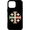 Regali italiani cristiani & Co. Custodia per iPhone 16 Pro Max Croce Italiana di Gerusalemme - Italia Cattolica