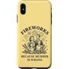 Retro Humor Apparel Custodia per iPhone XS Max Fuochi d'artificio perché l'omicidio è sbagliato Famiglia retrò