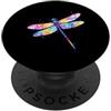 Dragonfly Watercolor Nature Women Girls Entomologo colorato libellula acquerello insetti amante PopSockets PopGrip Adesivo