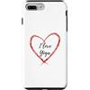 Simmon's Merch Custodia per iPhone 7 Plus/8 Plus I Love Yoga - Italia Arte Grafica