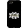 Cool 3 Hip Hop Trio Street Gold Chain Fu Custodia per iPhone SE (2020) / 7/8 Axolotl Rap Old School Retro Streetwear anni '80 '90 Tre