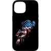 Paint Dripping Patriotic 4th of July US Custodia per iPhone 15 Immersioni subacquee Bandiera americana USA Drip Graffiti