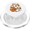 Ferret Eating Ramen Funny Japanese Kawai Furetto Kawaii Mangiare Ramen Grafica Furetto Giapponese Grafica PopSockets PopGrip per MagSafe