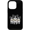 Cool 3 Hip Hop Trio Street Gold Chain Fu Custodia per iPhone 13 Pro Papillon Dog Rap Old School Retro Streetwear anni '80 '90 Tre