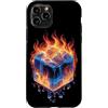 Cool Ice Outfit Custodia per iPhone 11 Pro Cubo freddo con ghiaccio e fuoco costume per un look fresco
