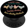 InGENIUS Camicie e regali divertenti per Umorismo divertente sui polli Come qui Chicky Chickies PopSockets PopGrip Adesivo