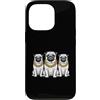 Cool 3 Hip Hop Trio Street Gold Chain Fu Custodia per iPhone 13 Pro Pug Rap Old School Retro Streetwear anni '80 '90 Tre