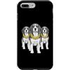 Cool 3 Hip Hop Trio Street Gold Chain Fu Custodia per iPhone 7 Plus/8 Plus Beagle Dog Rap Old School Retro Streetwear anni '80 '90 Tre