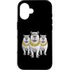 Cool 3 Hip Hop Trio Street Gold Chain Fu Custodia per iPhone 16 Capybara Capy Rap Old School Retro Streetwear 80s 90s Tre