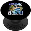 Hawaii Cruise Vacation Family Co Crociera Insieme Hawaii Crociera Nave Da Crociera Dolphin Vacanza PopSockets PopGrip Adesivo