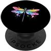 Dragonfly Watercolor Nature Women Girls Entomologo colorato libellula acquerello insetti amante PopSockets PopGrip Adesivo