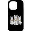 Cool 3 Hip Hop Trio Street Gold Chain Fu Custodia per iPhone 15 Pro Cat Rap Old School Retro Streetwear anni '80 '90 Tre