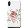 Samurai TShirt Cyber Giapponese Retrò To Custodia per iPhone XS Max Maglietta Cyber Samurai Maschera Da Demone Giapponese