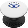 AuraStitch Evil Eye | Grafica di protezione Nazar | Estetica mistica PopSockets PopGrip Adesivo