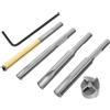 SOESFOUFU Kit per Tornitura Penne in Acciaio al Carbonio Precisa e Accessori Espansibili per Lavorazione del Legno per Falegnami