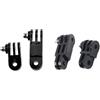 Generico Compatibile con GoPro il set di giunti di montaggio di conversione a 3 vie con braccio corto lungo regolabile(Screw)