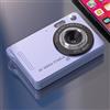 ReachMall Fotocamera 4K per principianti con zoom ottico 16x, display a colori da 2,8 pollici, sensore CCD, uscita video 1080p e foto interpolate da 50 MP (viola)