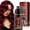 JRTTOSSE Instant Red Hair Shampoo 420 ml - Shampoo semi-permanente per capelli naturali, dura 30 giorni, formula ad azione rapida per uomini e donne (rosso)