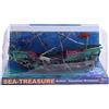 Diheohg Grande Acquario Decorazione Barca Plastica Acquario Nave Aria Condividi Naufragio Acquario C