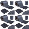 TLSUNNY Strisce in PVC per Recinzioni a Doppia Asta 200mx19cm con 140 Clip di Fissaggio,Fasce PVC per Recinzione Esterna Giardino 450g/m²,Opaca,Protezione dal Vento,Anti-UV,Antracite