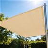 CHUNRONG Rete Ombreggiante con Occhielli 120 x 180 cm Traspirante Tenda Parasole Rettangolare Antistrappo per Giardino, Patio, Pergola, Giardino, Cortile, Giallo sabbia