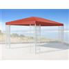 QUICK STAR Quick-Star - Copertura di Ricambio per Gazebo Rank Pavillon, 3 x 4 m, Colore: Arancia rossa