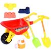 Generico Set Di Giocattoli Da Spiaggia Per Bambini | ABS 7Pc Sandbox Carrello Pala Veicolo Leggero Durevole Colorato Portatile | Mare Giardino Piscina Cortile Campeggio Picnic Viaggio Gioco