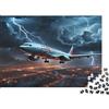 JWNDFKPVXZGL Aereo Cielo Notturno Puzzle 1000 Pezzi per Adulti Carta Puzzle per Famiglia Temporale Relax Regalo Casa 38x26cm/1000pcs