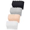 Boao 4 Pezzi Reggiseno a Fascia in Pizzo Tube Top Bra Fascia Elastica Senza Spalline per Donne Ragazze Favori (Colore Set 1, L)