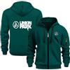 TUIAIFA Felpa con cappuccio e zip for Linkin Park, da uomo, unisex, for adolescenti, leggera, a maniche lunghe, casual, con tasche(C,M)