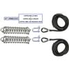OSCULATI KIT ORMEGGIO PER BARCHE FINO A 7 METRI 2 MOLLE INOX + 2 CIME + 2 GRILLI ZINCATI