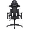 Oversteel - ULTIMET Sedia da gaming professionale in similpelle, braccioli 2D, regolabile in altezza, schienale reclinabile a 180°, pistone a gas classe 3, fino a 120Kg, colore Bianco