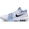 Nike Lebron Witness VIII Scarpe da Basket Unisex, Bianco/Nero/University Blue Retail, 44,5