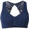 Ulla Popken Bustier, Laceback Reggiseno, Blu Notte, 105D Donna