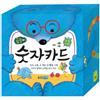 Schede flash numero orso Woongjin con lingua hangul alfabeto coreano per bambini