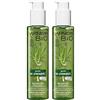 Garnier Bio Lemongrass - Gel detergente rivitalizzante per la pulizia del viso con glicerina, oli essenziali (2 x 150 ml)