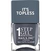 Nails Inc Topless Emily (grigio scuro) - Smalto gel senza UV - manicure 1-step con durata fino a 8 giorni - asciugatura rapida, vegano & 21-free - per adulti & bambini - senza base/top coat