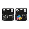 HP 308 Black and Colour Ink Cartridge Combo Pack - 6L6S6UE