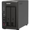 QNAP TS-253E-8G-US NAS desktop ad alte prestazioni a 2 alloggiamenti con processore Intel Celeron Quad-core, RAM DDR4 da 8 GB e doppia connettività di rete 2,5GbE (2,5G/1G/100M) (senza disco)