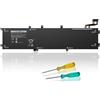 BND Batteria di ricambio per computer portatile Dell XPS 15 9550 9560 9570 7590 Precision 5510 5520 5530 M5510 M5520 15 7500 7501 7590 7591 Vostro 7591 00 75 cm 90 5XJ28 GPM03 5D91C 5041C